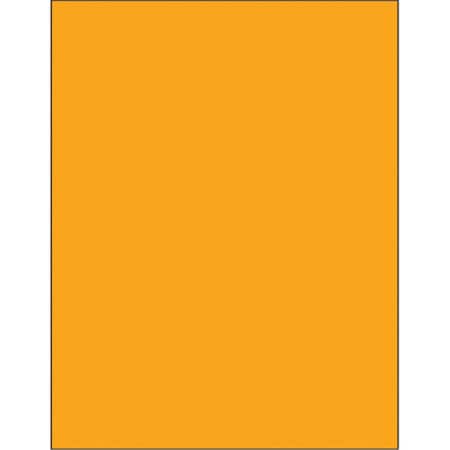 Bondad 8.5 x 11 in. Fluorescent Orange Removable Rectangle Laser Labels, 100PK BO2821309
